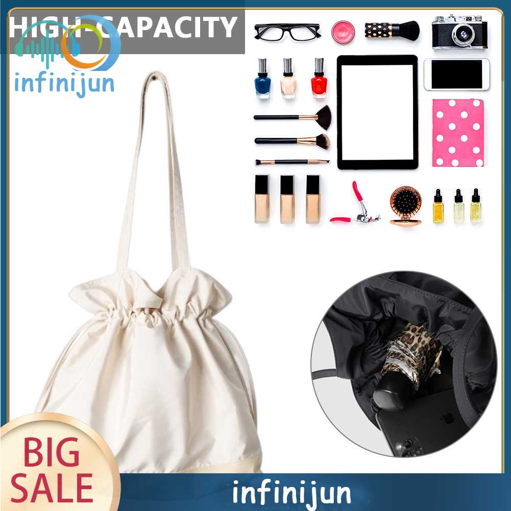 Túi Du Lịch Thể Thao Bằng Vải Oxford Có Dây Rút Đa Năng