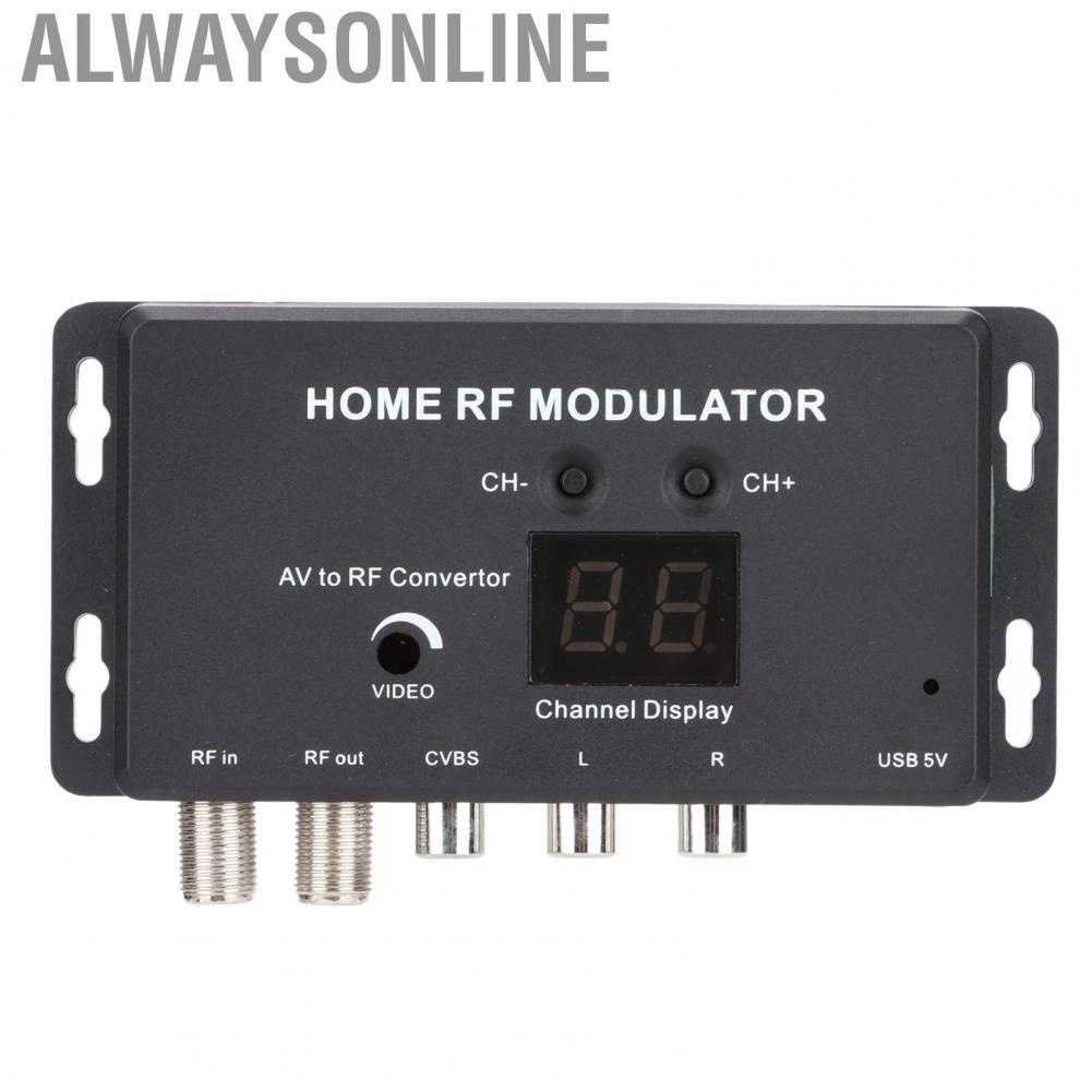 Alwaysonline UHF Modulator And Video To RF Channel For DVD Players