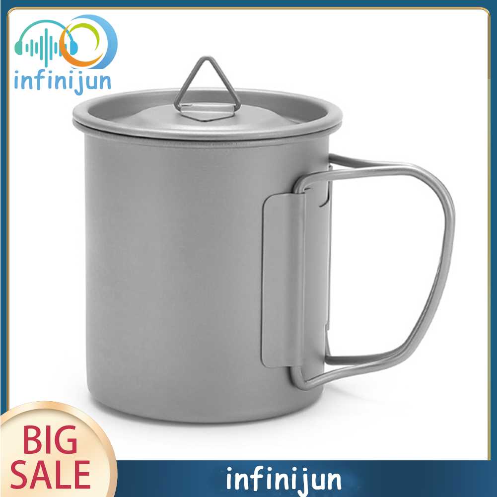 Cốc Uống Nước Bằng Titan Siêu Nhẹ Có Thể Gấp Gọn Tiện Dụng Mang Theo Du Lịch