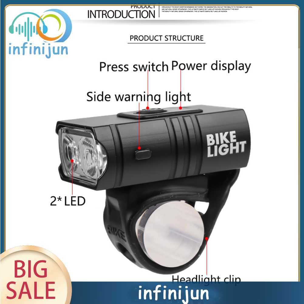 Đèn Pha LED 800LM Gồm 6 Chế Độ Chiếu Sáng Cho Xe Đạp Leo Núi