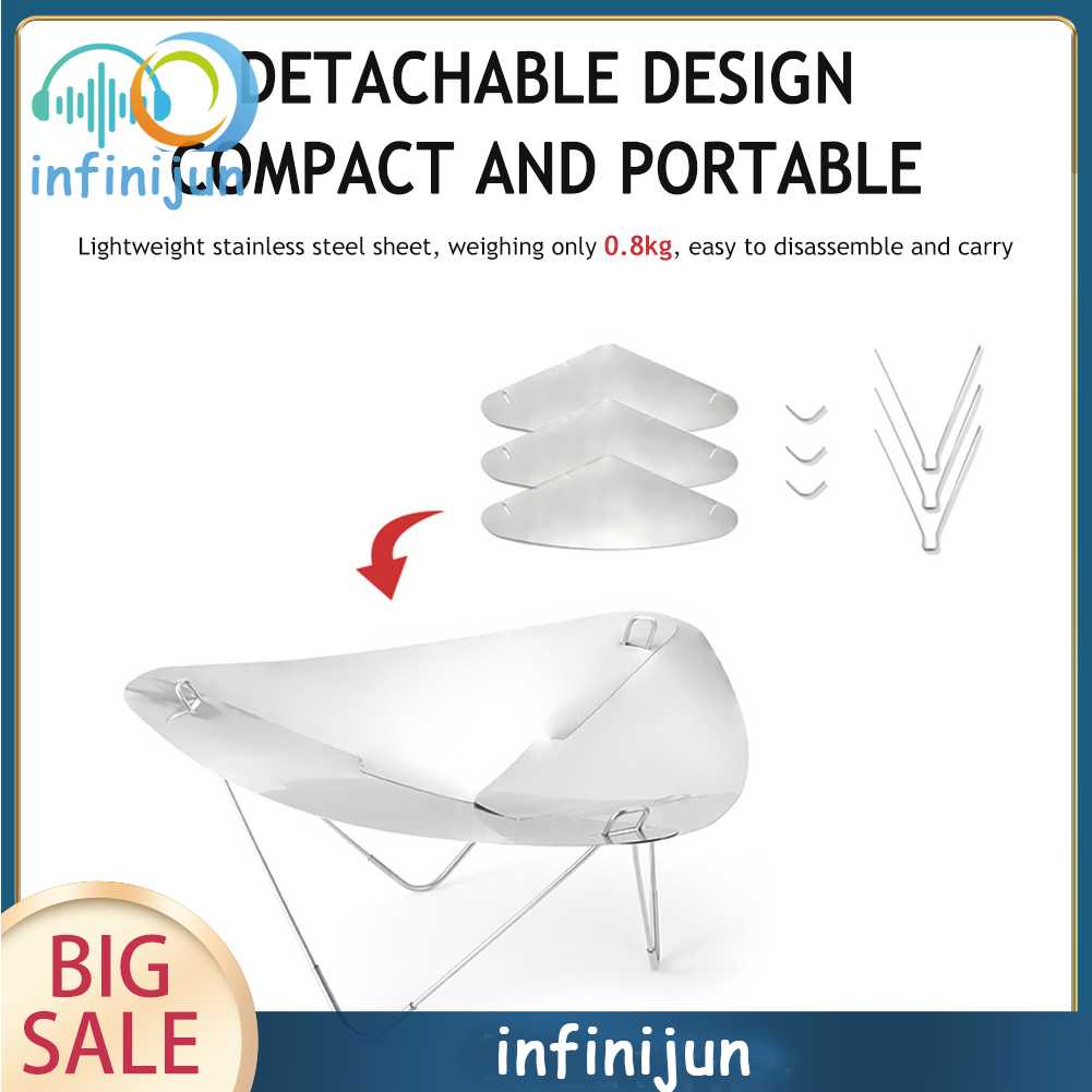 Bếp Lửa Cắm Trại Bằng Thép Không Gỉ