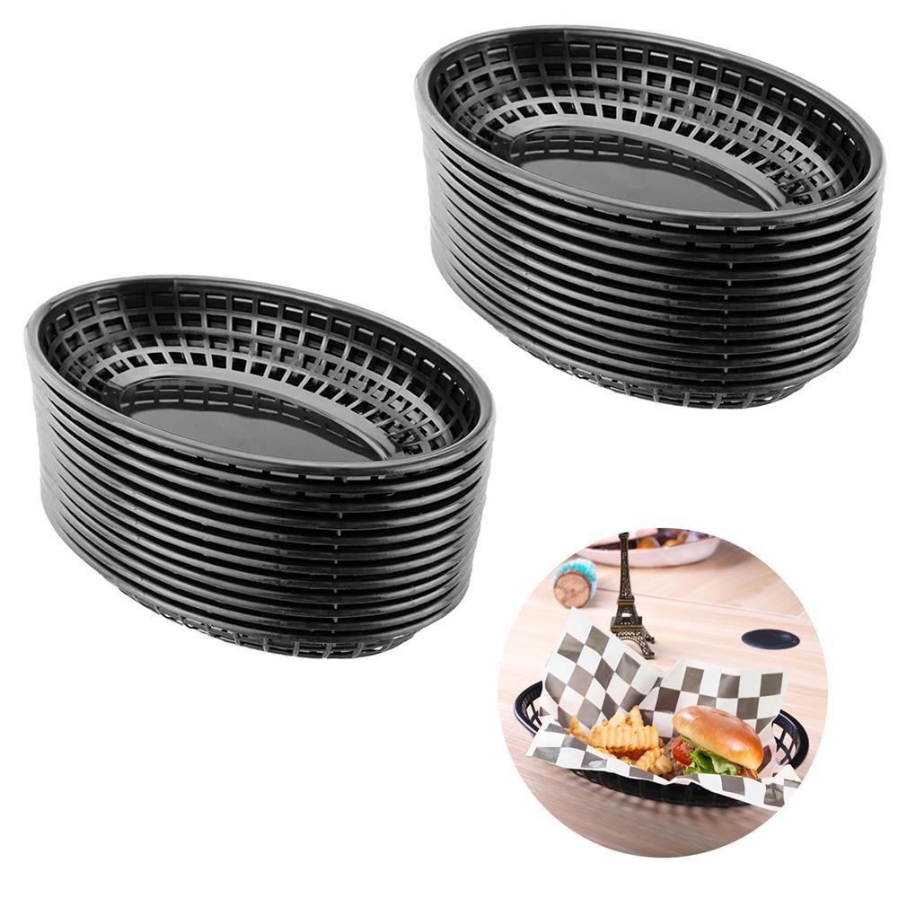 Set 24 Khay Nhựa Đựng Bánh Mì Đa Năng Tiện Dụng