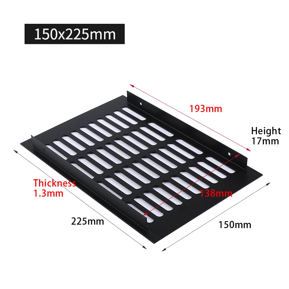 Lưới Tản Nhiệt Bằng Nhôm Kích Thước 150mm X 250mm Chuyên Dụng Cho Tủ Máy Tính