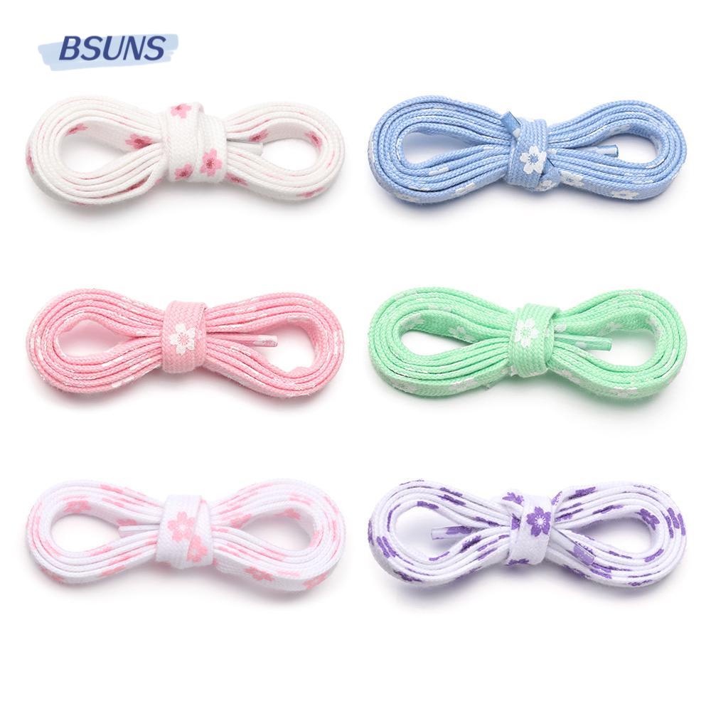 Dây Giày Thể Thao Dẹt In Họa Tiết Hoa Anh Đào Sakura Thời Trang Cho Người Lớn Và Trẻ Em