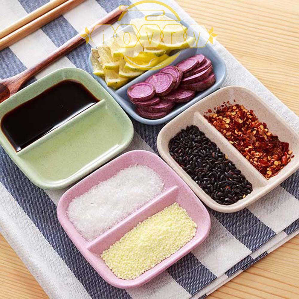 Đĩa Đựng Nước Chấm Hai Ngăn Sáng Tạo Cho Nhà Hàng