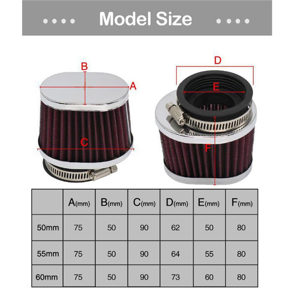 Bộ Lọc Khí Xe Đạp Nâng Cấp Thiết Bị Đầu Vào Kích Thước Nhỏ Gọn Thoáng Khí Tiện Lợi