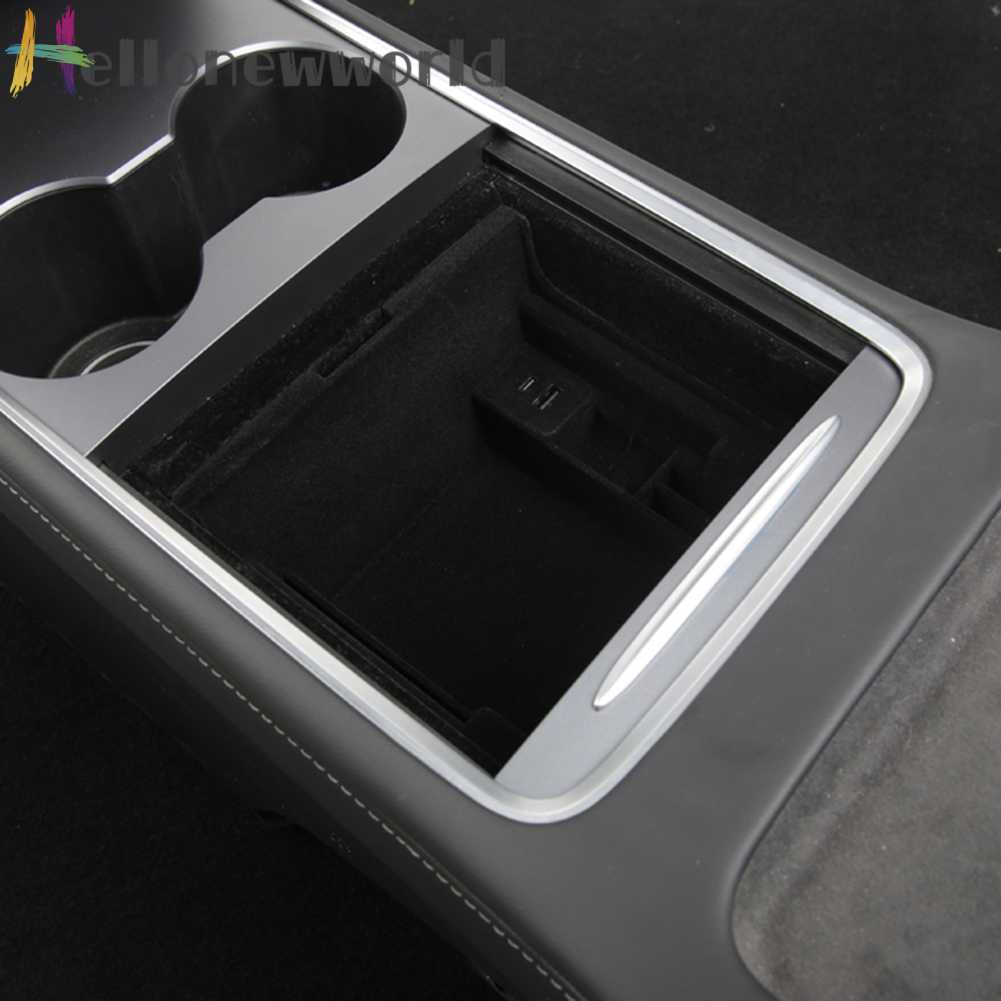 Hộp Đựng Vật Dụng Bệ Tì Tay Cho Tesla Model 3 / Y