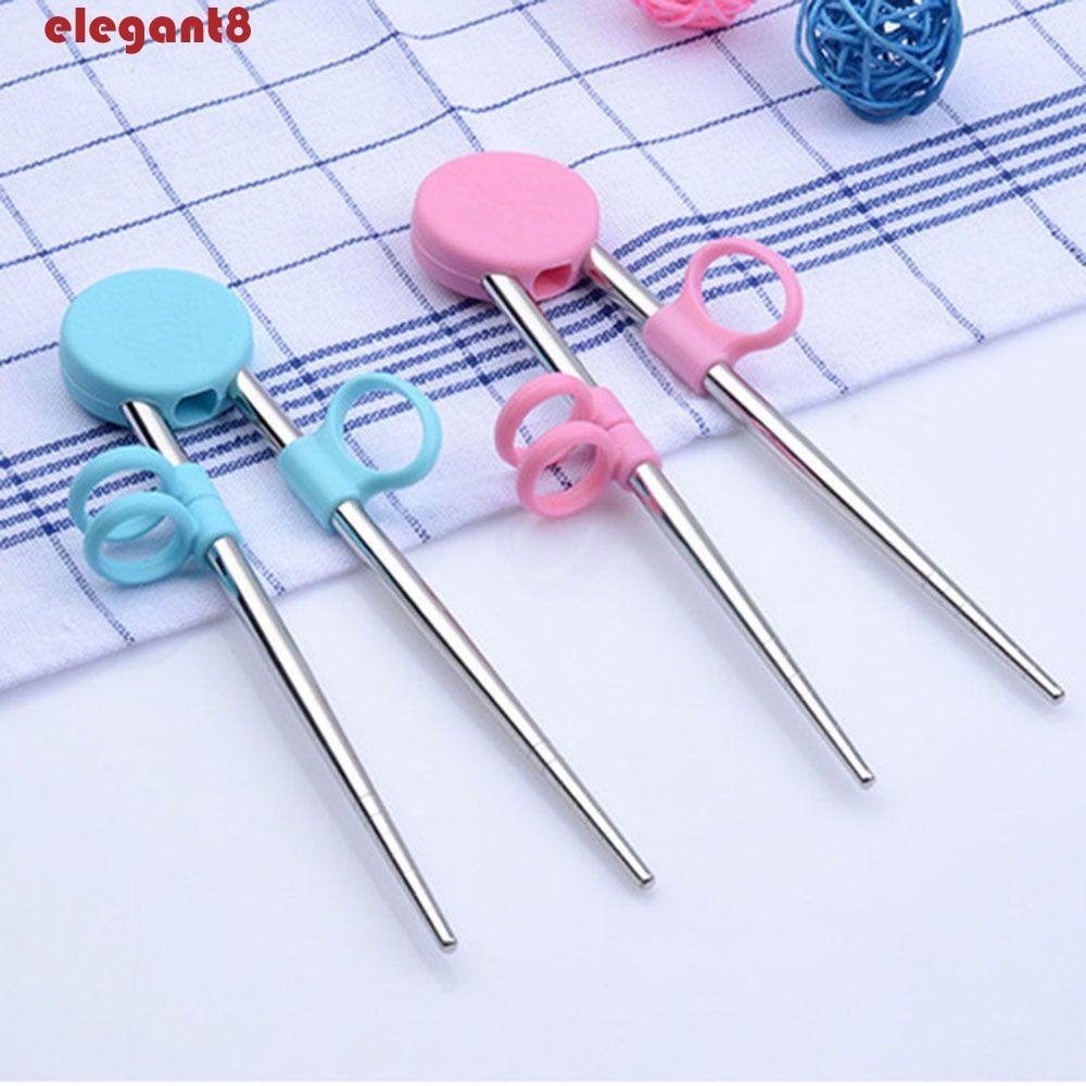 Đũa Tập Ăn Bằng Thép Không Gỉ Hình Chú Heo Dễ Thương Có Thể Tái Sử Dụng Cho Bé