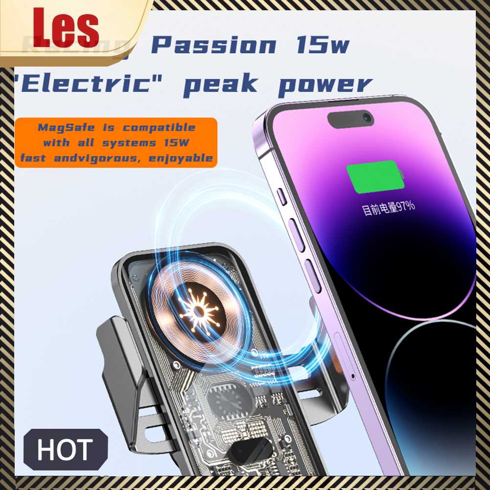 Đế Sạc Điện Thoại Tự Động 15W Cho Xe Hơi