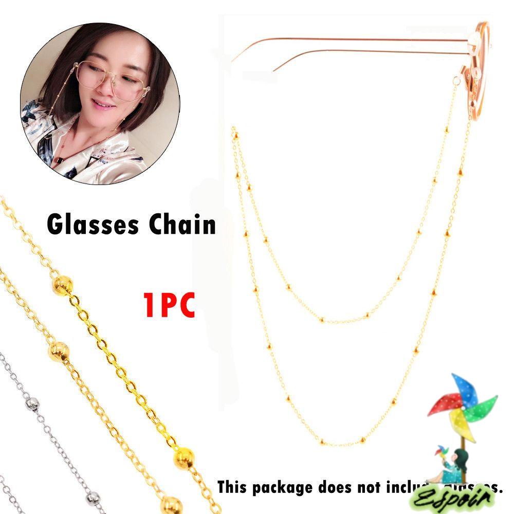 ESPO 1 Dây Chuỗi Hạt Kim Loại Đeo Mắt Kính