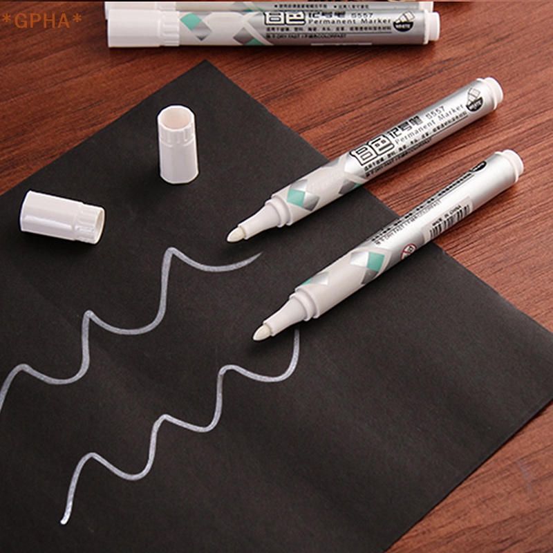 Set 1 / 3 Bút Đánh Dấu Màu Trắng Chống Thấm Nước Ngòi 1.5mm Mới