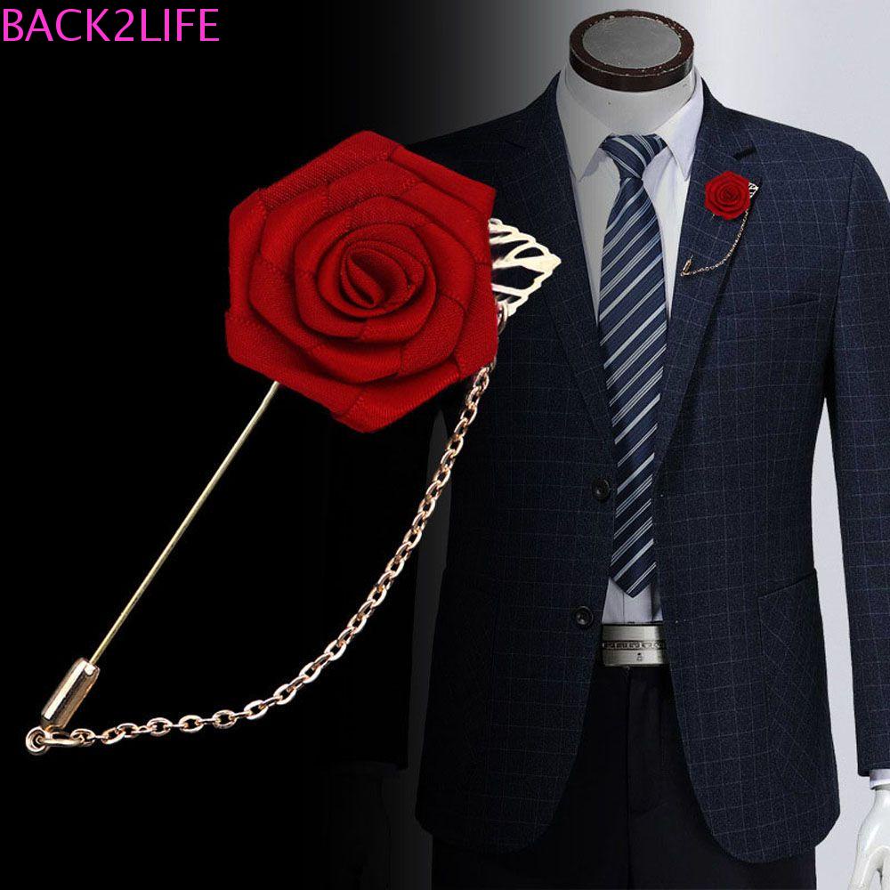 Back2life Trâm Cài Áo Hình Hoa Hồng Nhiều Màu Sắc