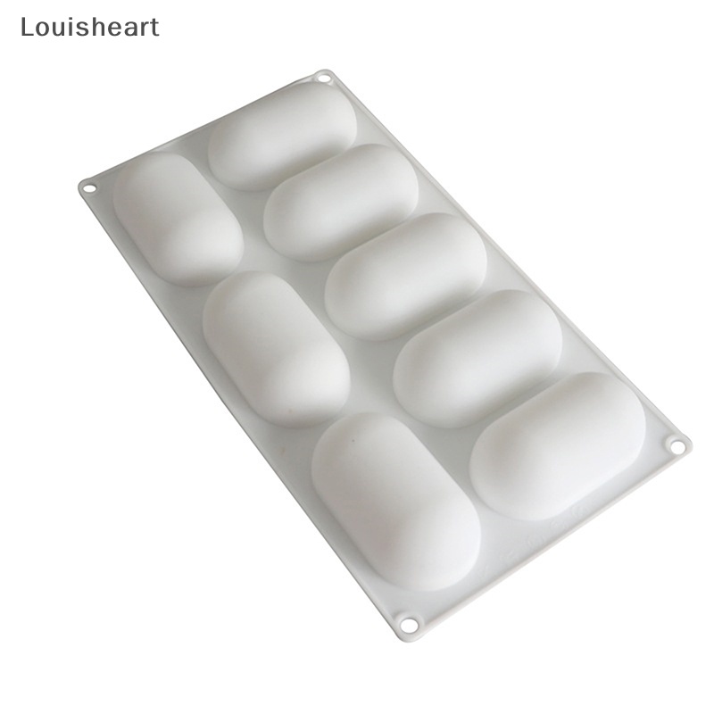 Khuôn Silicon Làm Bánh 8 Ngăn Hình Oval Tiện Dụng