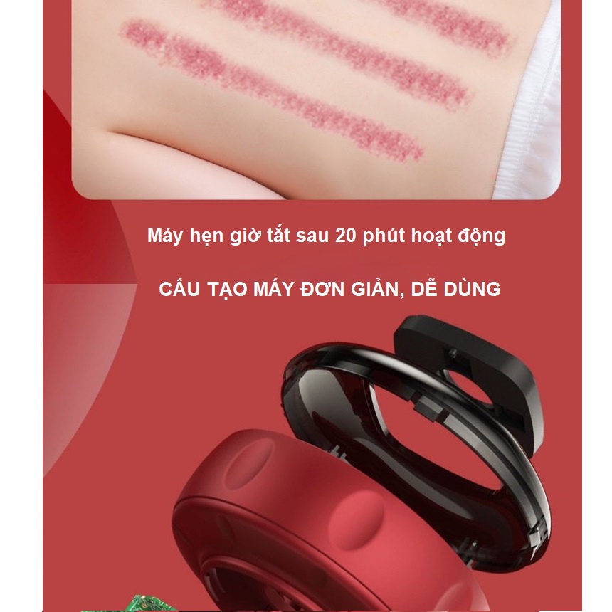 Máy Giác Hơi Cạo Gió Điện Tử 6 Cấp Độ Nhiệt Kết Hợp 6 Áp Suất Âm Giúp Giảm Đau Cơ Mệt Lưu Thông Khí Huyết