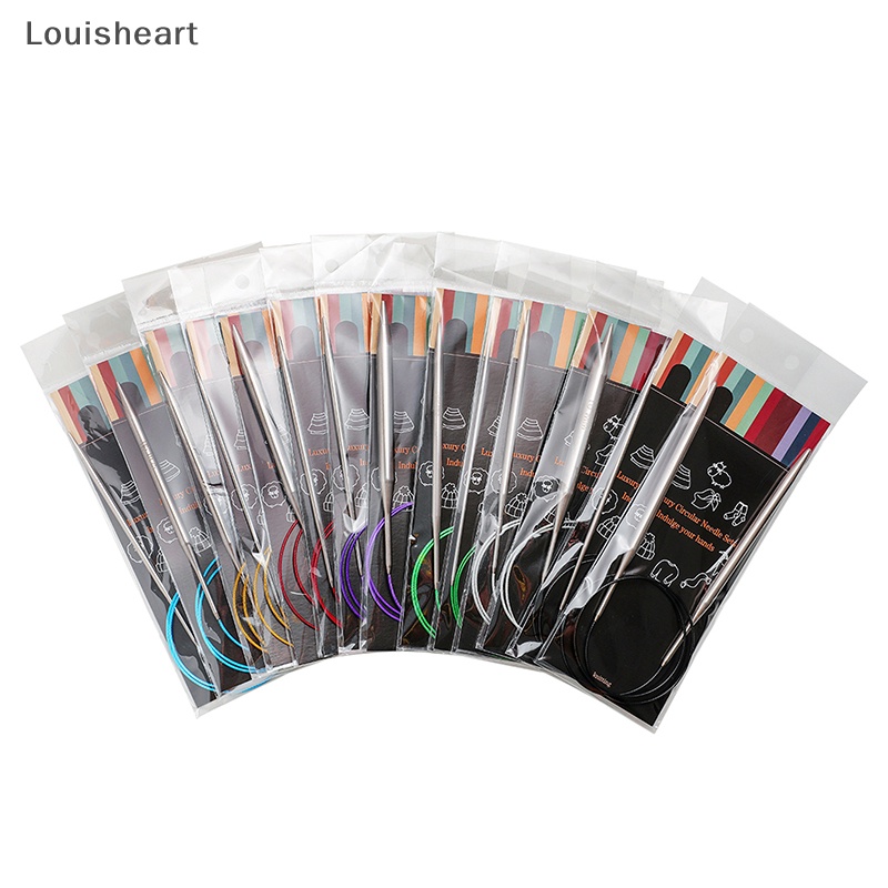 Nhẫn Đan Len Bằng Thép Không Gỉ DIY Louisheart 43 / 60 / 120cm