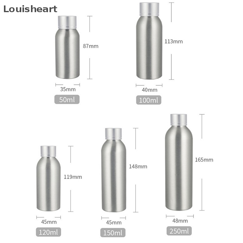 Chai Rỗng Bằng Nhôm Louisheart 50 / 100 / 120 / 150 / 250ml