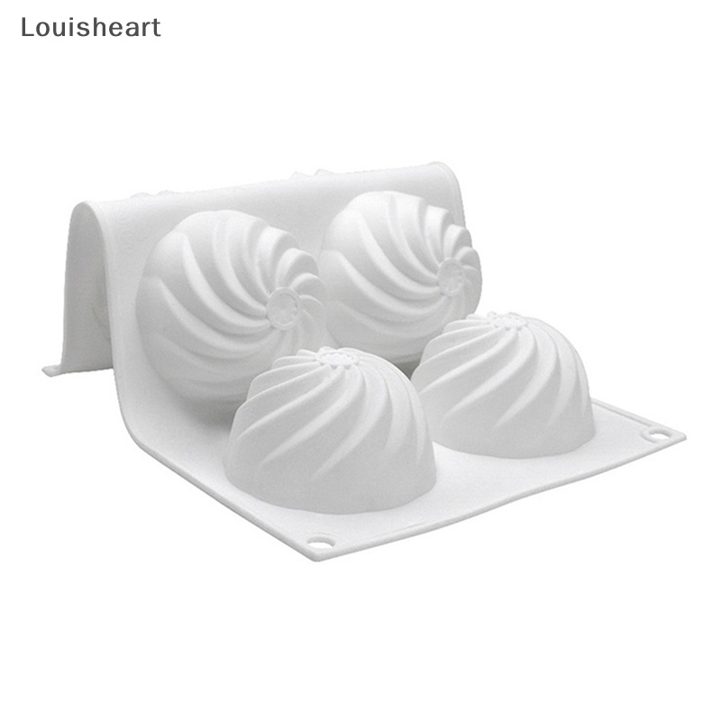 Khuôn Làm Bánh 6 Ngăn Hình Xoắn Ốc Bằng Silicone