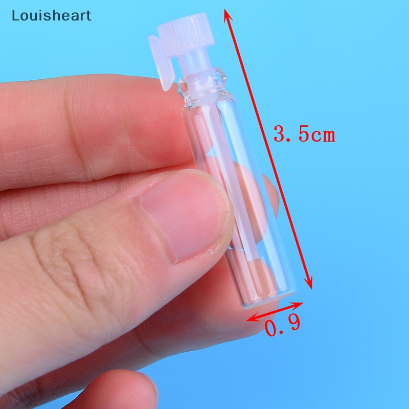 Set 10 / 50 Bình Thủy Tinh Rỗng mini 1ml Đựng Dầu Tiện Dụng