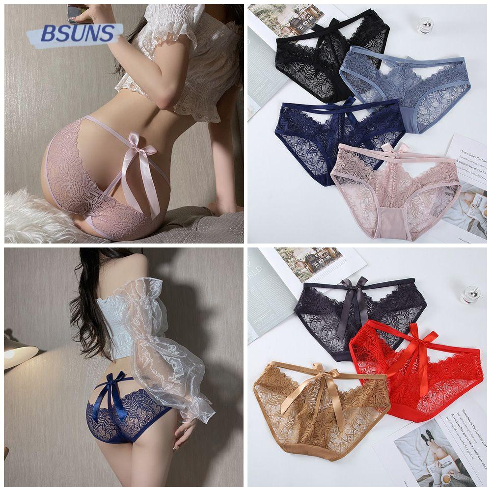 Quần Lót Nữ Chất Liệu Cotton Phối Lưới Thoáng Khí Lưng Thấp