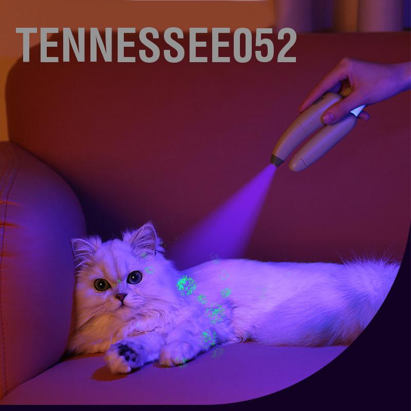 Tennessee052 Kéo cắt móng tay cho thú cưng Lưỡi thép không gỉ an toàn Hình quả chuối Tay cầm Tông đơ chó mèo có đèn LED Tập tin