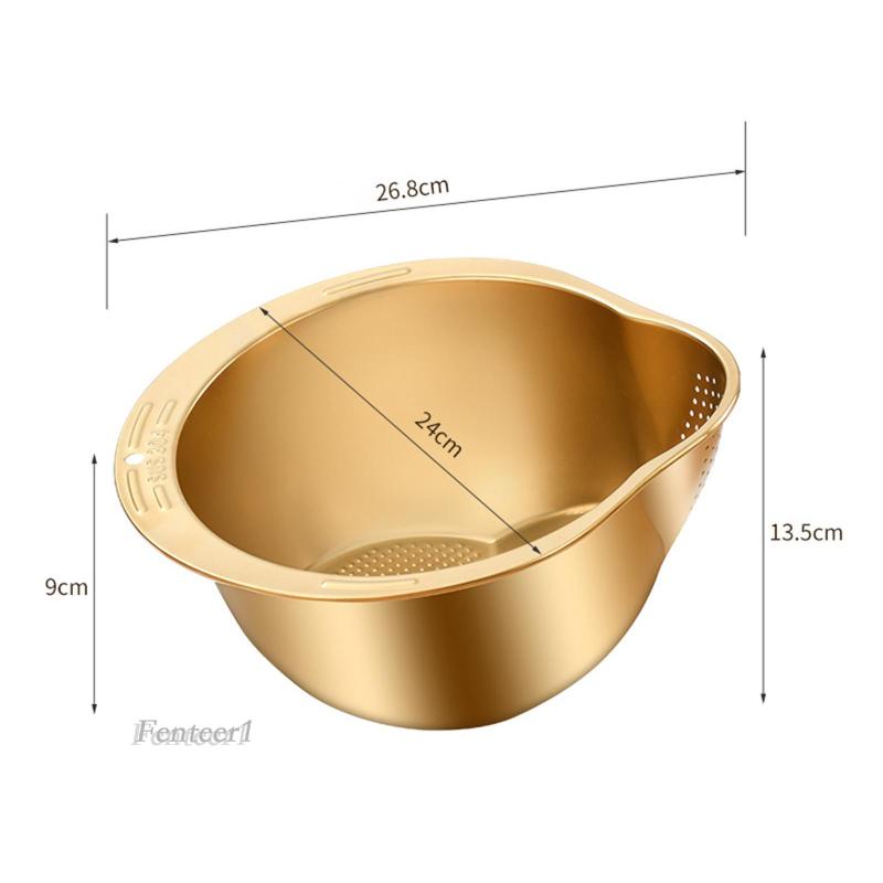 1 Tô Đựng Rau Củ Quả Bằng Thép Không Gỉ Tiện Dụng