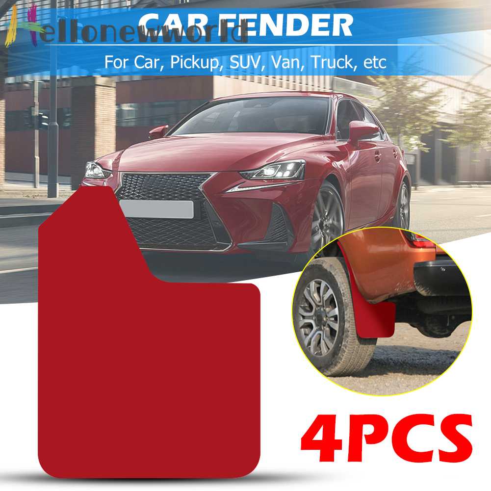 FENDER Set 4 Tấm Chắn Bùn Chuyên Dụng Cho Xe Hơi