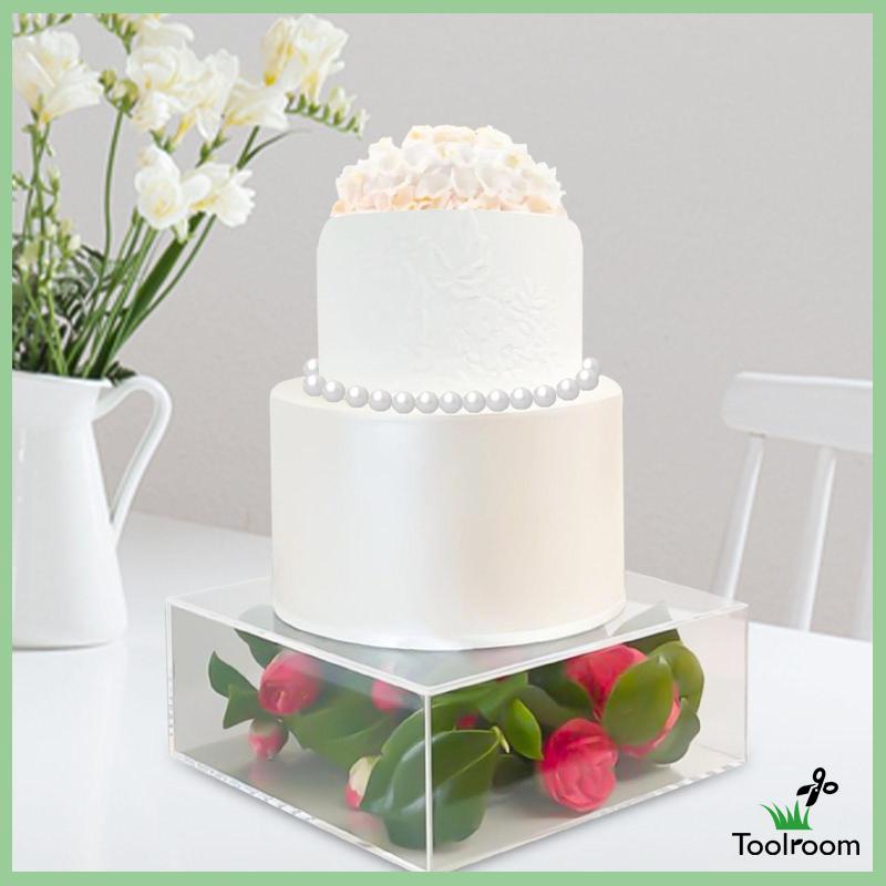 Giá Đỡ Trưng Bày Bánh Kem Hình Tròn Bằng Acrylic Độc Đáo Trang Trí Tiệc Cưới / Ngày Lễ