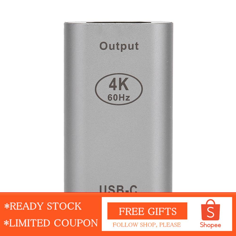 Alwaysonline TypeC Female to HD Multimedia Interface Female Adapter 4K At 60Hz Adapters for Windows Android OS X