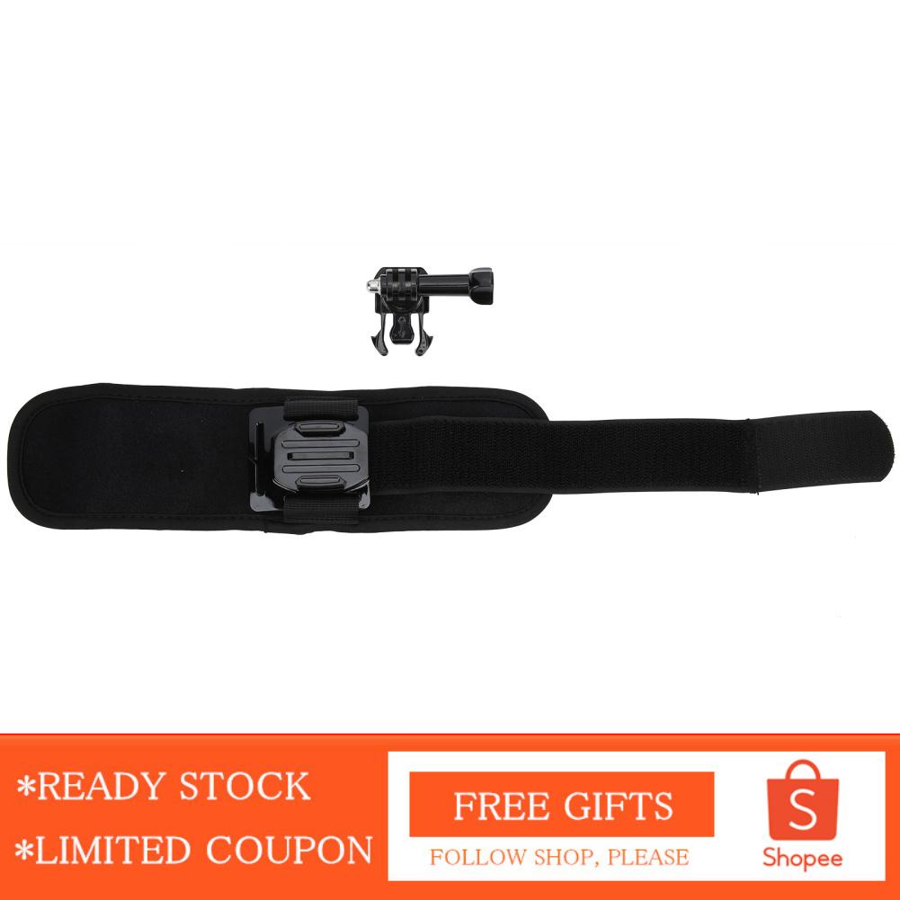 Alwaysonline 360° Rotary Wrist Strap   360° Rotary Arm Hand Strap Adjustable Foam Cotton and Plastic  for Cycling for Surfing for Skiing for Skateboarding