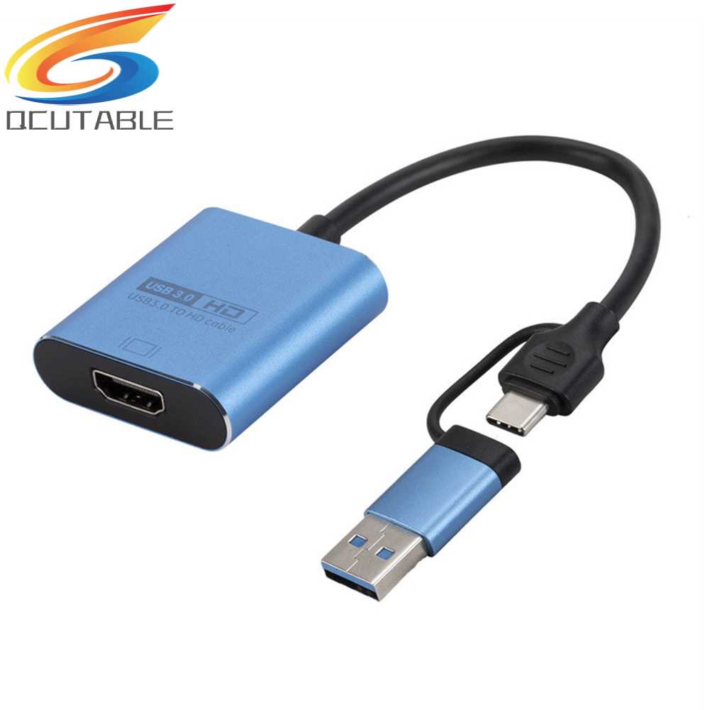 Bộ Chuyển Đổi Màn Hình Usb 3.0 / Type-C Sang HDMI-Compatible Cho Điện Thoại / Máy Chiếu