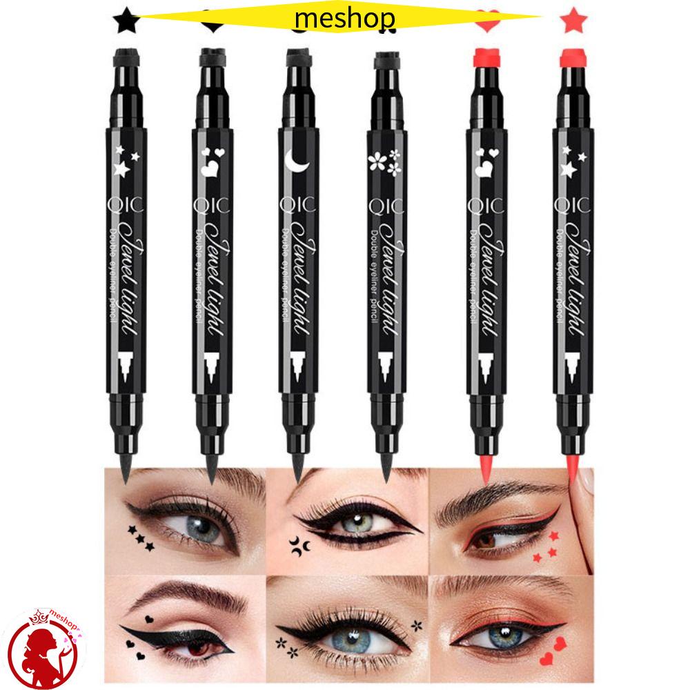Bút Kẻ Mắt Dạng Đóng Dấu Màu Đen Thiết Kế Vỏ Trá ​Bút Kẻ Mắt Hai Đầu Không Nhòe Tiện Dụng
