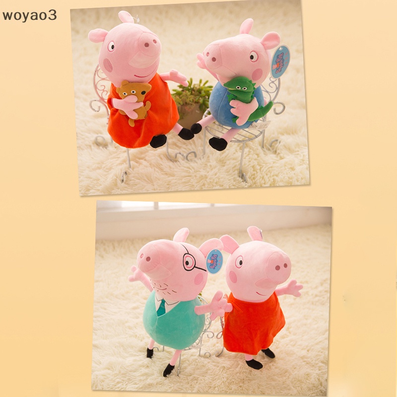 [woyao3] Đồ Chơi Gia Đình Heo Peppa Nhồi Bông Dễ Thương Đáng Yêu Cho Phòng Ngủ