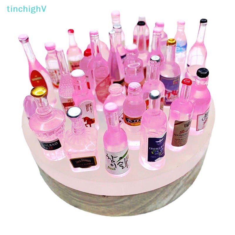 Bộ 10 Chai Đựng Kem / Đồ Uống Ba Chiều Màu Hồng Ngẫu Nhiên DIY