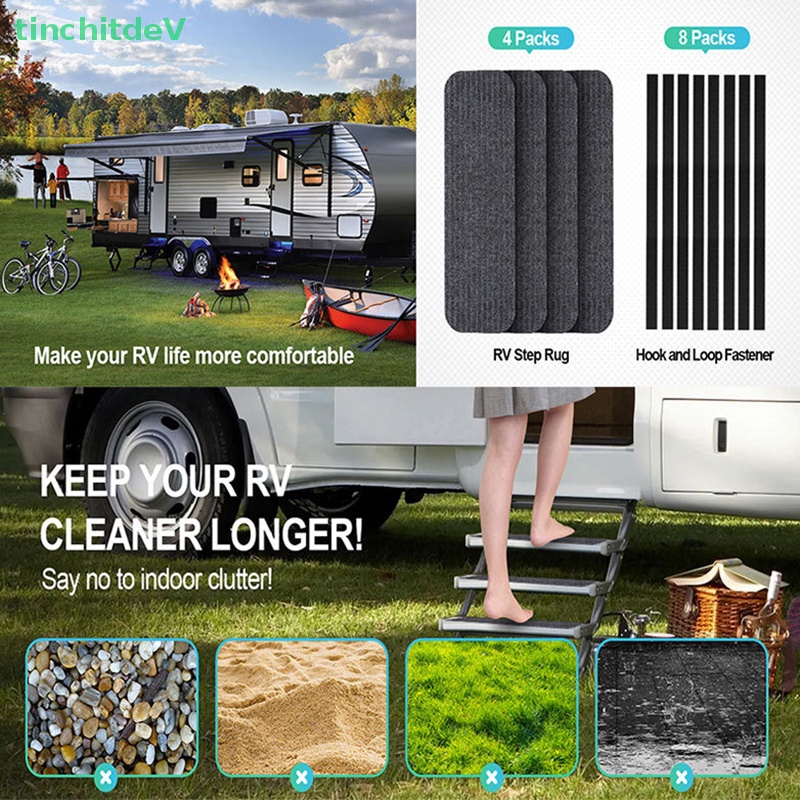 Set 4 Tấm Thảm Lót Bậc Thang Điện Thoại Di Động Đa Ứng Dụng