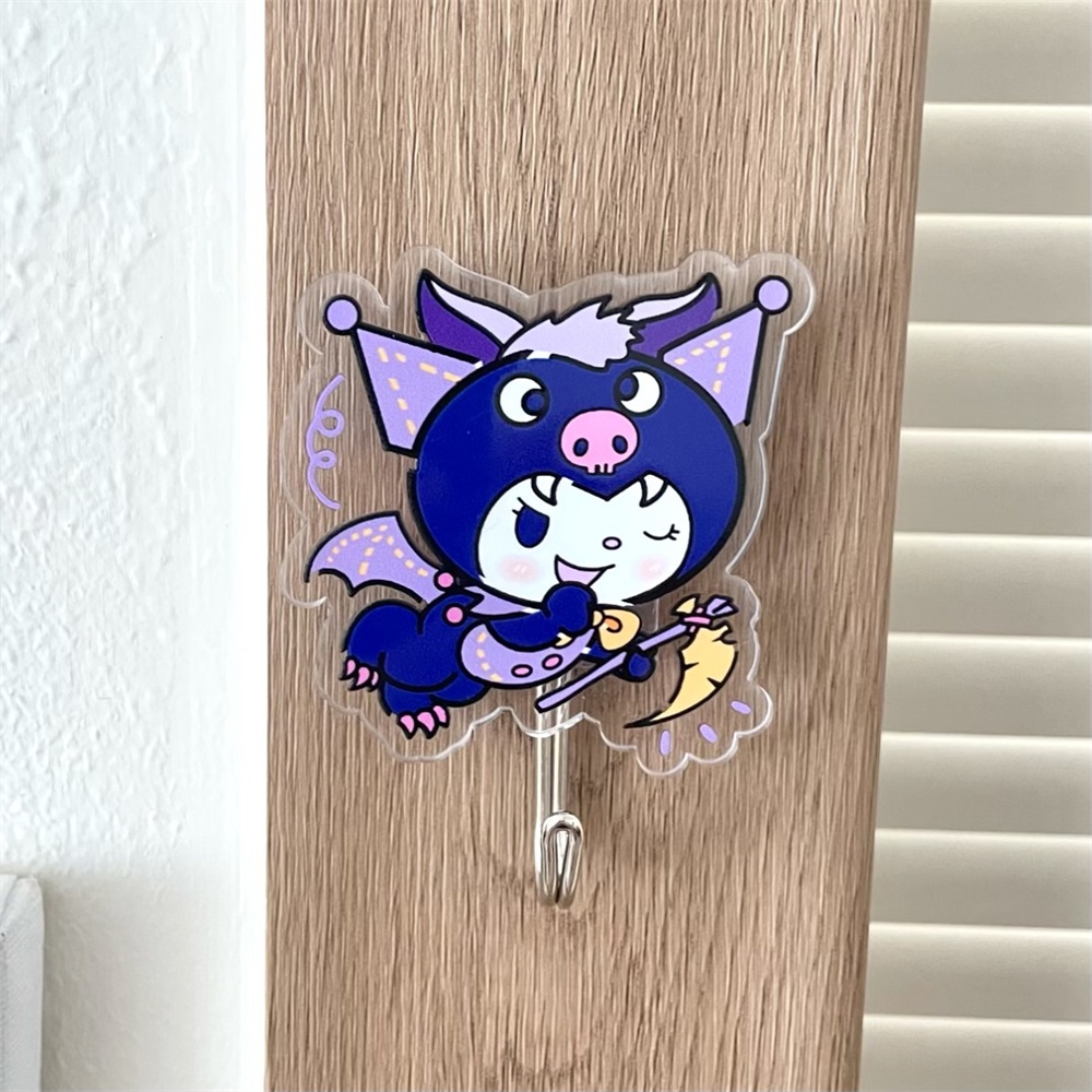 Móc Cửa Nhà Tắm Bằng Acrylic Không Cần Khoan Hình Chú Chó Sanrio Parchia Dễ Thương