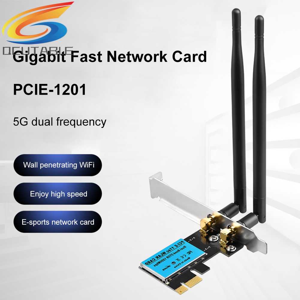 Thẻ Mạng WiFi Băng Tần Kép 2.4GHz / 5GHz Cho Máy Tính