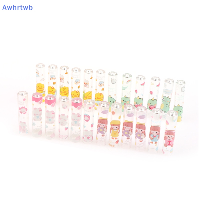 Set 6 Vỏ Bọc Bút Chì Bằng Nhựa Họa Tiết Hoạt Hình Nhiều Màu Sắc Cho Học Sinh Mới
