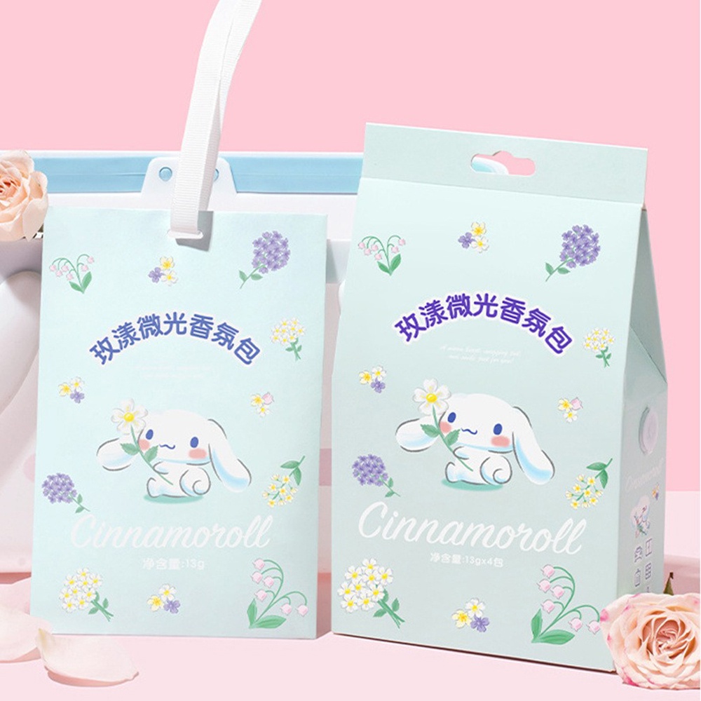Túi Hương Thơm Hình Chú Chó Tai To Màu Hồng Phát Sáng Dùng Cho Tủ / Xe Hơi