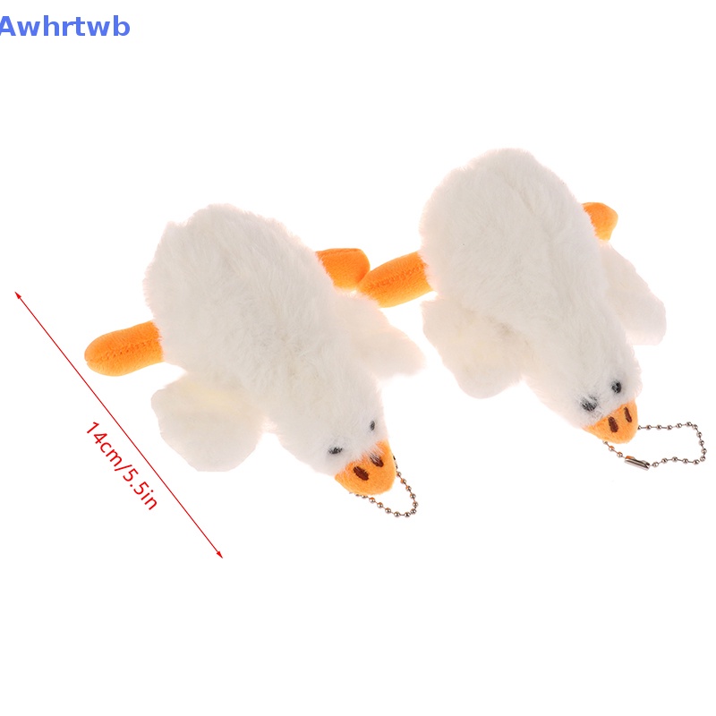 Đồ chơi nhồi bông Hình Ngỗng Trắng Trang Trí Móc Khóa Ba Lô / Túi Xách / Móc Khóa Xe Hơi Mới