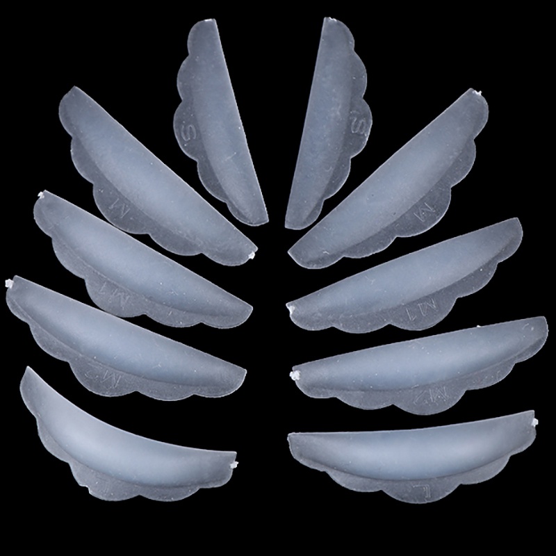 Set 5 Cặp Đệm Silicon Hỗ Trợ Uốn Mi Giả 3D xo94bsyyu