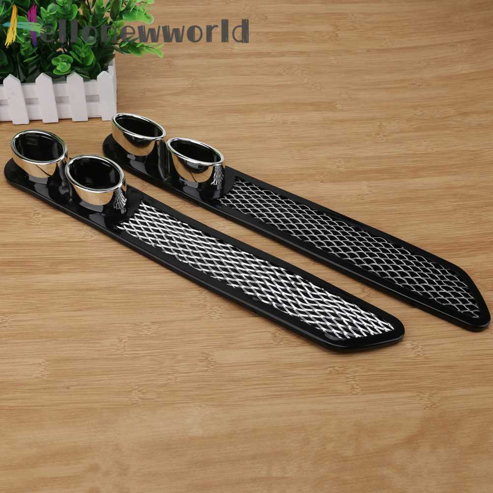 Set 2 Miếng Dán Ống Xả Xe Hơi Bằng Nhựa