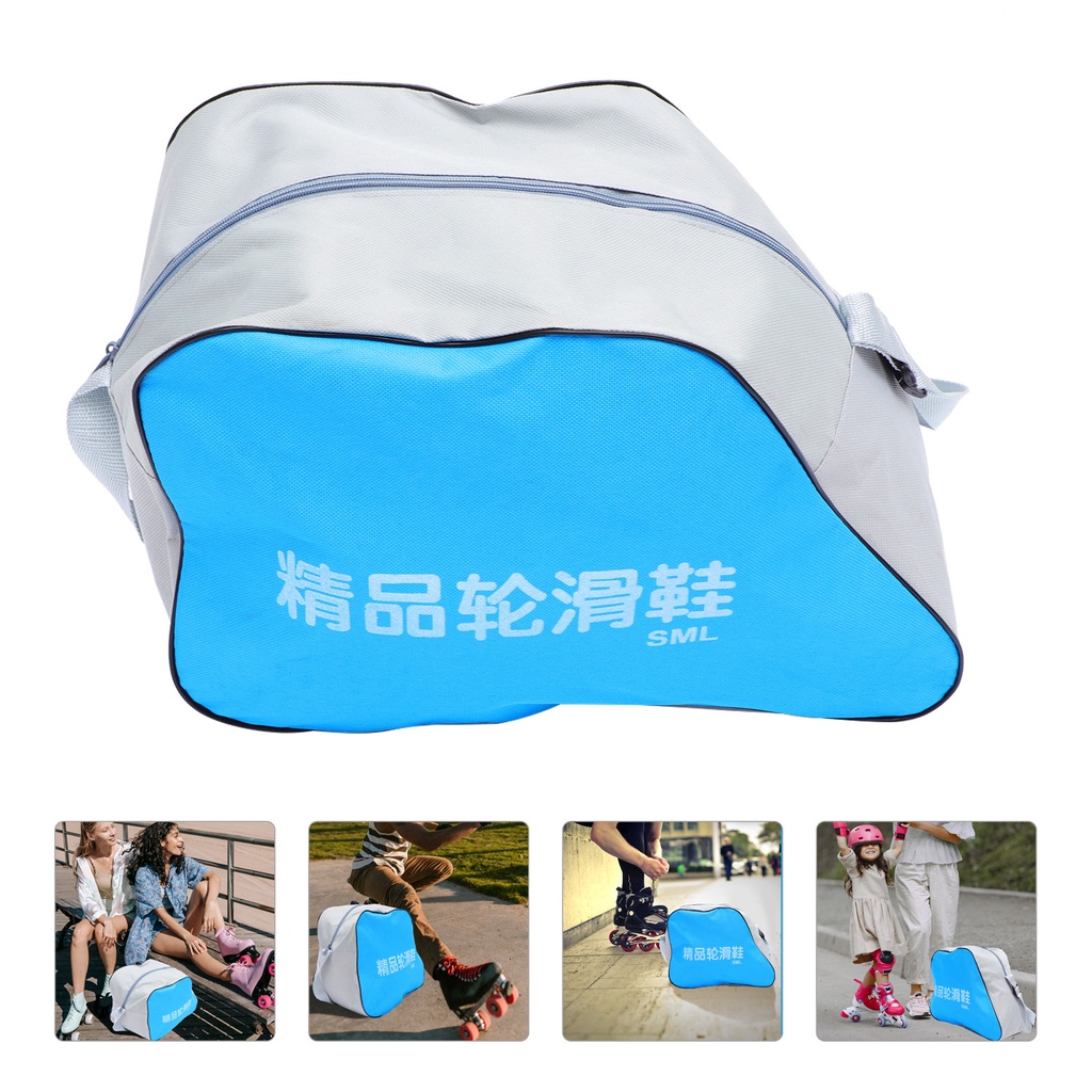 Balo Thể Thao Vải Oxford Màu Xanh Da Trời Kích Thước 39X27X16CM