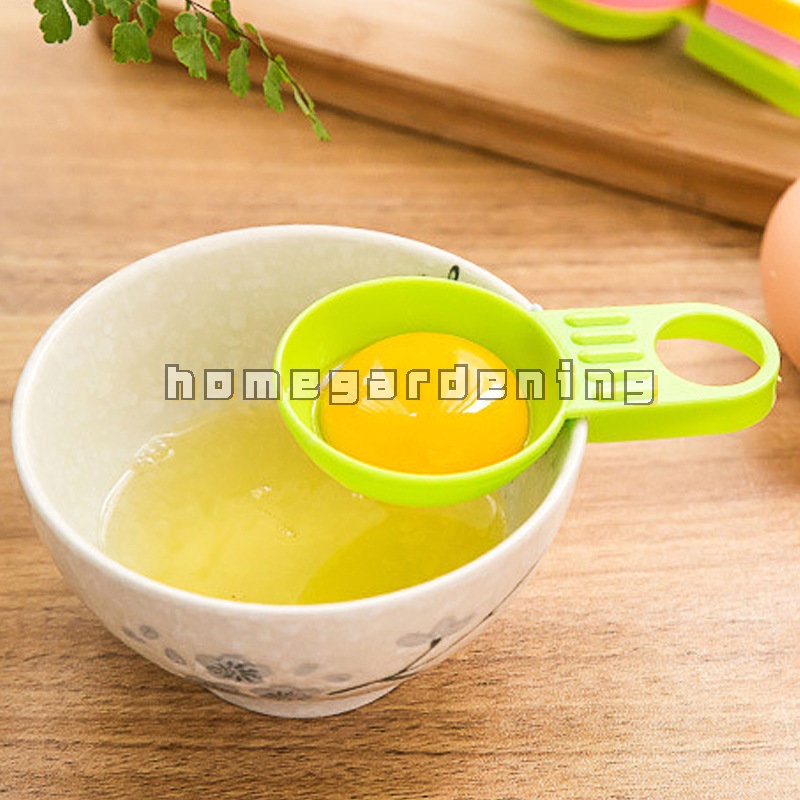 Dụng Cụ Tách Lòng Trắng Trứng Tay Cầm Ngắn Màu Sắc Ngẫu Nhiên