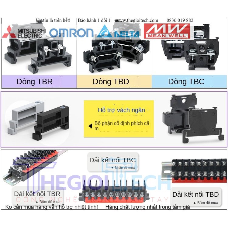 Thanh dăm cài cầu đấu, Thanh nối tắt, thanh lược, Short bar domino TBR TBD 10A, 20A, 25A, 30A đủ màu đen đỏ xanh vàng