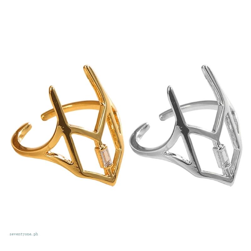 Nhẫn Hở Đính Đá Zircon Thời Trang Sang Trọng