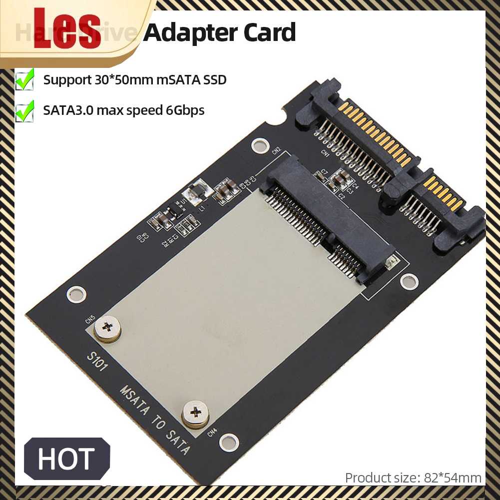 Card Chuyển Đổi MSATA Sang SATA3.0 SSD Cho Ổ CứNg SSD 30x50mm MSATASSD
