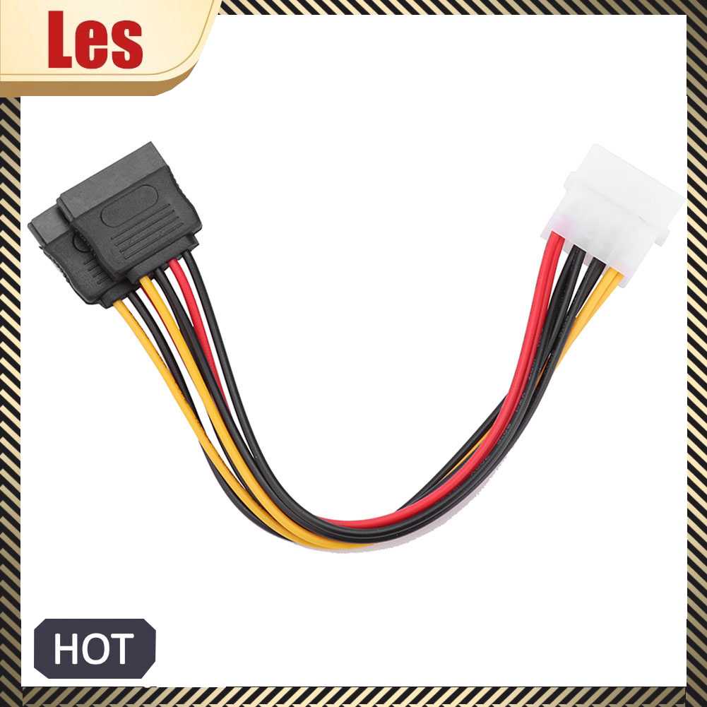Dây Cáp Kết Nối Nguồn Điện 4 Pin Sang 15Pin Cho Máy Tính