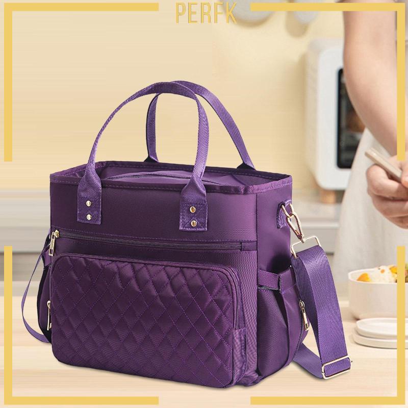 Túi Đựng Hộp Cơm Trưa Bằng Nilon Kèm Dây Đeo Tùy Chỉnh Tiện Dụng Cho Tiệc BBQ / Tiệc Tùng