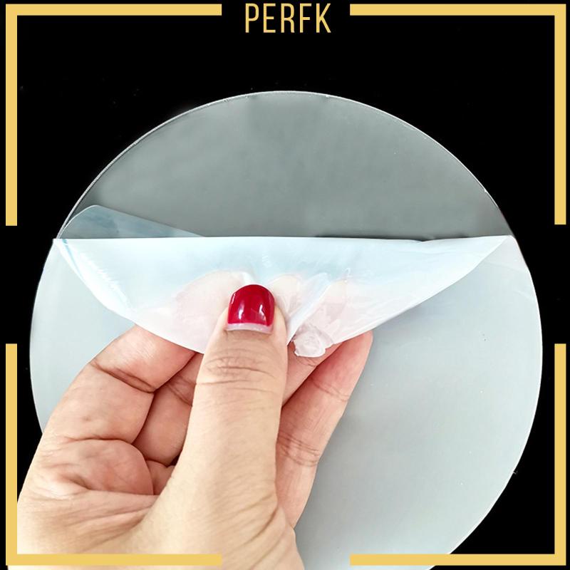 Đĩa Tròn Bằng Acrylic Dùng Nướng Bánh Tráng Miệng Tái Sử Dụng Tiện Lợi