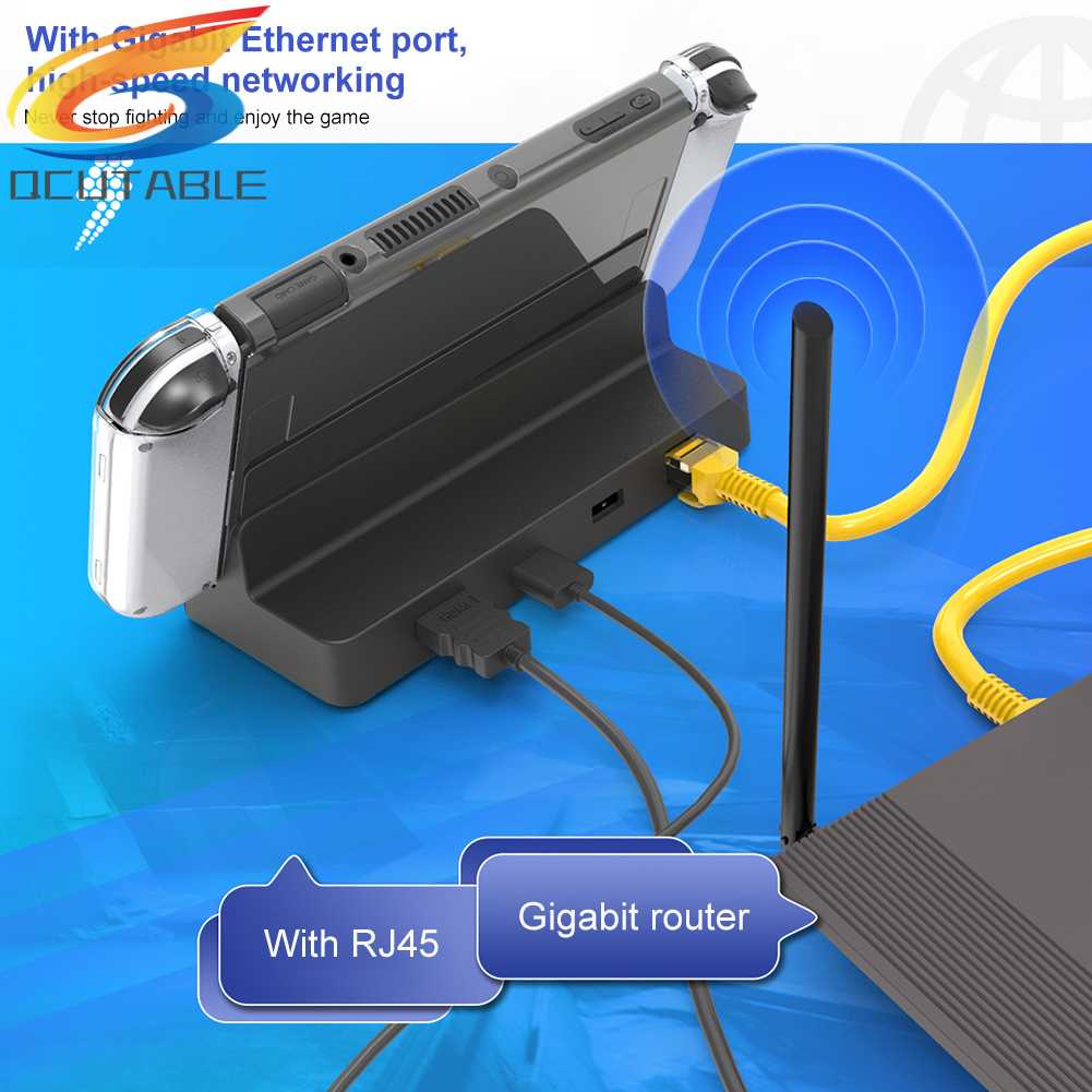 Đế Sạc TYPE-C Bằng ABS Có Đèn LED Cho Switch